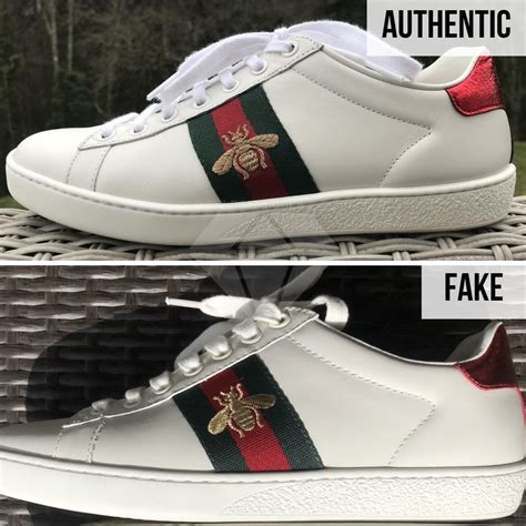 fake gucci ace sneakers vs real|gucci ace sneakers gg print.